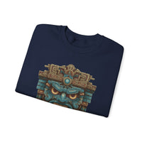 Tlaloc Rain God Stone Face Glyph Unisex Sweatshirt