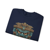 Tlaloc Rain God Stone Face Glyph Unisex Sweatshirt