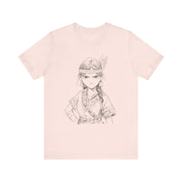 Inca Warrior Girl Fierce Heritage Ink Art Unisex T-Shirt