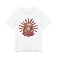 Aztec Sun Chief Feather Headdress Unisex T-Shirt