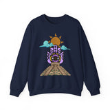 Eye of the Sun Pyramid Illustration Unisex Sweatshirt