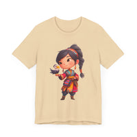 Chibi Inca Girl with Baby Condor Unisex T-Shirt