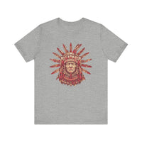 Aztec Sun Chief Feather Headdress Unisex T-Shirt