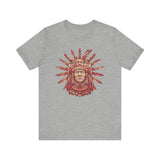Aztec Sun Chief Feather Headdress Unisex T-Shirt