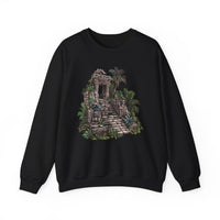 Mayan Jungle Temple Guardian Stairway Unisex Sweatshirt