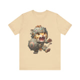 Chibi Mayan Jaguar Warrior with Tribal Shield Unisex T-Shirt