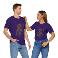 Warrior Shaman Tribal Glyph Gold Line Unisex T-Shirt