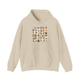 Mayan Petroglyph Stamped Texture Unisex Hoodie