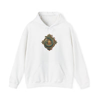 Quetzalcoatl Feathered Sun Glyph Unisex Hoodie