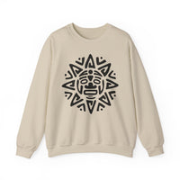 Mesoamerican Sun Face Unisex Sweatshirt
