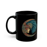 Mama Killa Moon Empress Tribal Crescent Black Mug