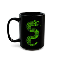 Jade Snake Spiral Black Mug