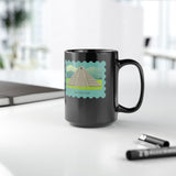Stamp Chichén Itzá Mexico Black Mug