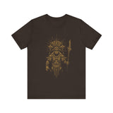 Warrior Shaman Tribal Glyph Gold Line Unisex T-Shirt
