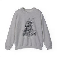 Jaguar Warrior Ink Portrait Unisex Sweatshirt
