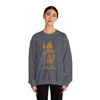 Sun Staff Shaman Tribal Symbol Gold Line Unisex Sweatshirt