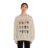 Aztec Gods Chibi Characters Pantheon Unisex Sweatshirt