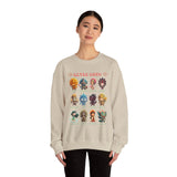 Aztec Gods Chibi Characters Pantheon Unisex Sweatshirt