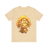 Chibi Inti Inca Sun God Cartoon Style Unisex T-Shirt