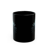 Mystical Inca Chaman Skull Bohemian Vibe Black Mug