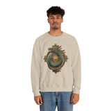Quetzalcoatl Feathered Sun Glyph Unisex Sweatshirt
