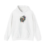 Urban Feather Headdress Graffiti Unisex Hoodie