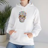 Neon Circuit Aztec Skull Cartoon Style Unisex Hoodie