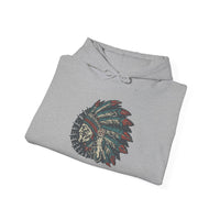 Vintage Native American Headdress Graphic Unisex Hoodie