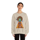 Celestial Aztec Ritual Illustration Unisex Sweatshirt