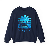 Tlaloc Rain God Blue Mask Glyph Style Unisex Sweatshirt
