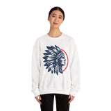 Tribal Visionary Chief Emblem Illustration Unisex Sweatshirt