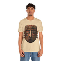 Ancient Andean Tribal Mask Stylized Face Unisex T-Shirt