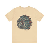 Vintage Native American Headdress Graphic Unisex T-Shirt