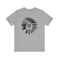 Tribal Warrior Headdress Emblem Illustration Unisex T-Shirt