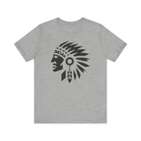 Tribal Warrior Headdress Emblem Illustration Unisex T-Shirt
