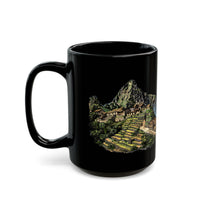 Andean Heritage Machu Picchu Village Black Mug