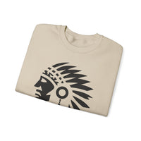 Tribal Warrior Headdress Emblem Illustration Unisex Sweatshirt