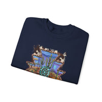 Aztec Turquoise Cactus Desert Landscape Unisex Sweatshirt