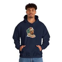 Maya Elder Warrior Watercolor Portrait Unisex Hoodie