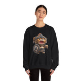 Chibi Mayan Jaguar Warrior Cartoon Style Unisex Sweatshirt