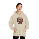 Glow-Eyed Tribal Stone Skull Unisex Hoodie