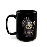 Dark Inca Shaman Spirit Skull Black Mug