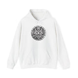Mayan Jaguar Deity Woodcut Style Unisex Hoodie