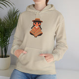 Cartoon Girl in Traditional Poncho Peru Unisex Hoodie