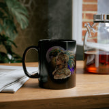 Aztec Quetzalcoatl Priestess Under Moon Black Mug