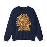 Aztec Eagle Pyramid Emblem Unisex Sweatshirt