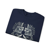 Obsidian Blade Warriors Aztec Glyph Style Unisex Sweatshirt