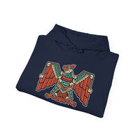 Aztec Solar Eagle Emblem Illustration Unisex Hoodie
