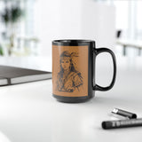 Inca Warrior Woman Fierce Andean Spirit Design Black Mug