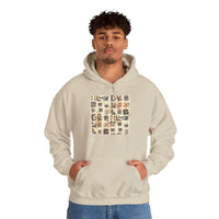 Mayan Petroglyph Stamped Texture Unisex Hoodie